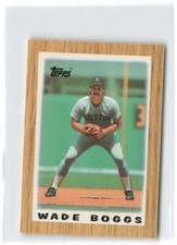 1987 Topps Major League Leaders Minis #41 Wade Boggs Boston Red Sox 3AF1