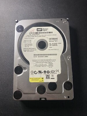 Western Digital WD7500AAKS-00RBA0 750GB DCM HBRNHA2ABB - Image 1 of 4
