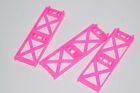 3X MATTEL TRACKMASTER PINK RISERS. RS4