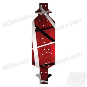 Team Corally Radix XP 6S Chassis Protector Decal -Death Metal Red- #C-00180-321 - Picture 1 of 1