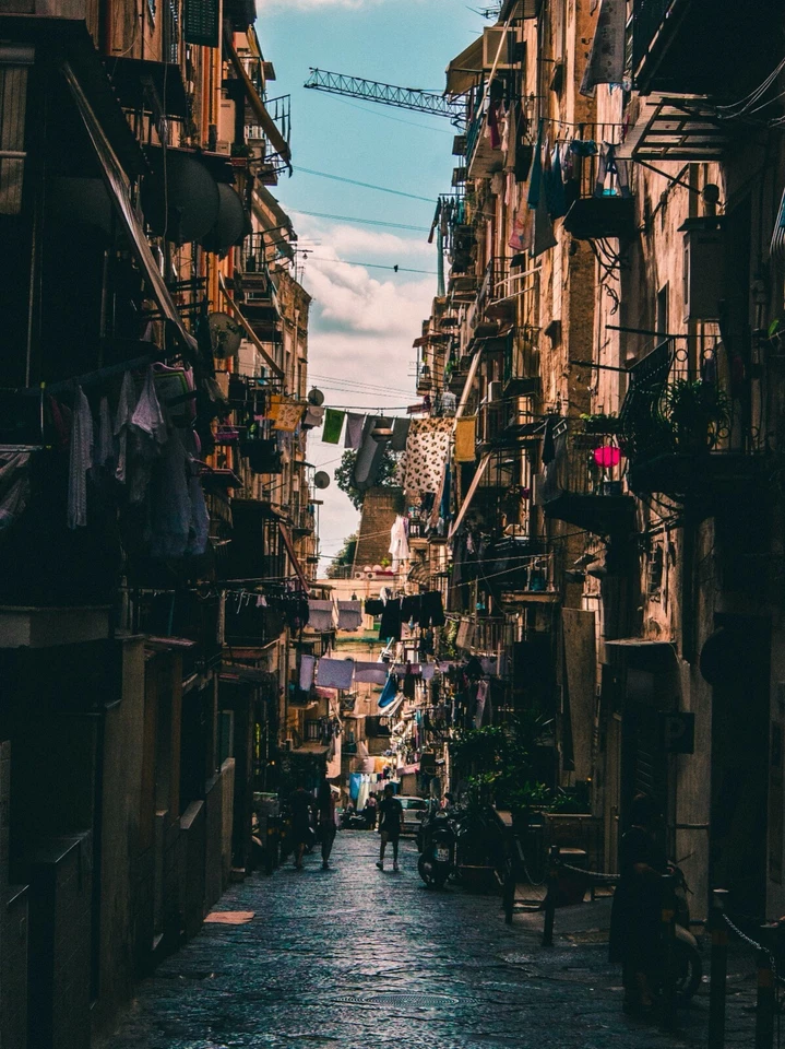 Alley in Naples Italy Italian City Europe POSTER PICTURE Photo PRINT - Image 1 of 1