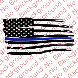 LARGE Distressed USA American Police Cops LEO Flag Vinyl Die Cut Decal US020 - Picture 1 of 8