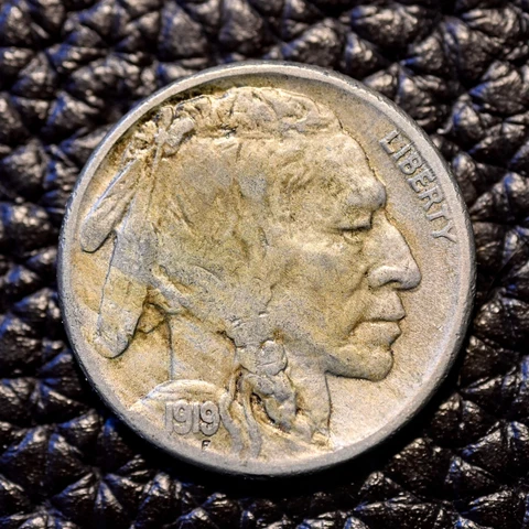 (ITM-5011) 1919-S Buffalo Nickel ~  Very Fine+ (VF+) Condition ~ SHIPS FREE! Cover