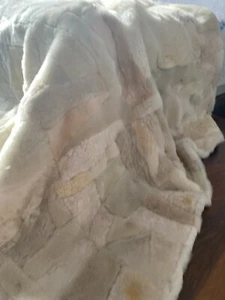 Luxus Echtes Fell Teppich Decke, Überwurf Toskana Pelz, 160x200cm Minky - Bild 1 von 8