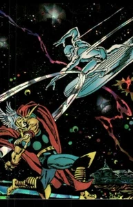 Thor Silver Surfer 1992 Marvel Comic Images Prism Card #36 (NM) - Picture 1 of 2