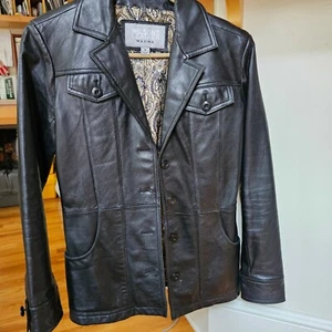 Wilson Leather Maxima Jacket 4 Button Down Blazer S Womens - Picture 1 of 9