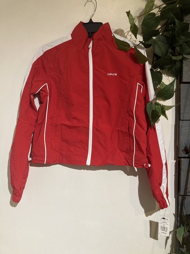 NUOVA GIACCA LEGGERA LEVIS TASLAN COACH ROSSA TRACK TAGLIA L