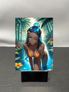 Tarjeta coleccionable de arte personalizado de anime Nessa Pokemon Waifu w5461 - Imagen 1 de 2
