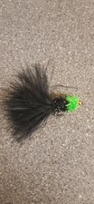 3 Black And Green fritz Tadpoles  Goldbeads Size 8 Kamasan B175s Trout Flies