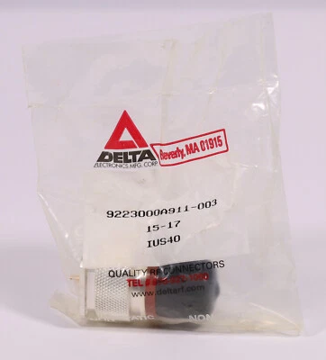 Delta Electronics 7/16 50 Ohm RF Plug Receptacle 9223000A911-003 - Image 1 of 2