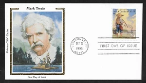 #2787 29c -Mark Twain, Las aventuras de Huckleberry Finn- Colorano "Seda" FDC - Imagen 1 de 2