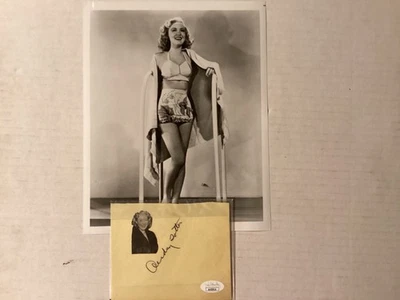 AUDREY TOTTER JSA AUTOGRAPHED ALBUM PAGE AND 8x10 PHOTO FILM NOIR LEGEND - Imagem 1 de 2