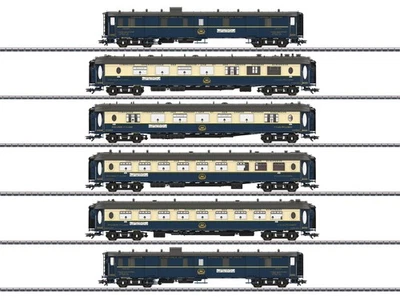 TRIX Coffret 6x voitures Pullman EDELWEISS ép II - HO 1/87 - TRIX 26470 - Photo 1/3