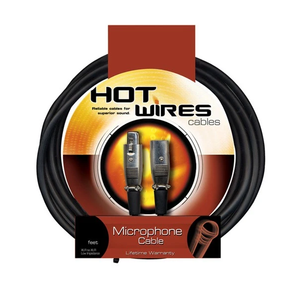 Cabo de microfone Hot Wires profissional 20' XLR - Imagem 1 de 1