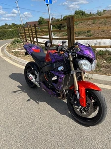 Suzuki GSX-R600 Streetfighter 2010 Orange Purple Skulls - Picture 1 of 12