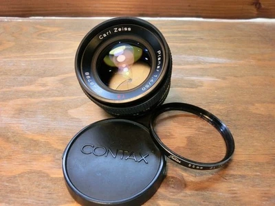Contax Carl Zeiss Planar 50mm F/1.7 T* MF Lens CY Mount [Excellent+5] Tested - Image 1 of 4