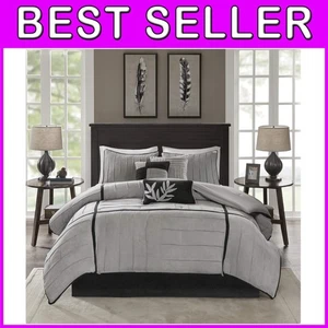 Stylish Micro-Suede Bedding Collection - Queen - Picture 1 of 11