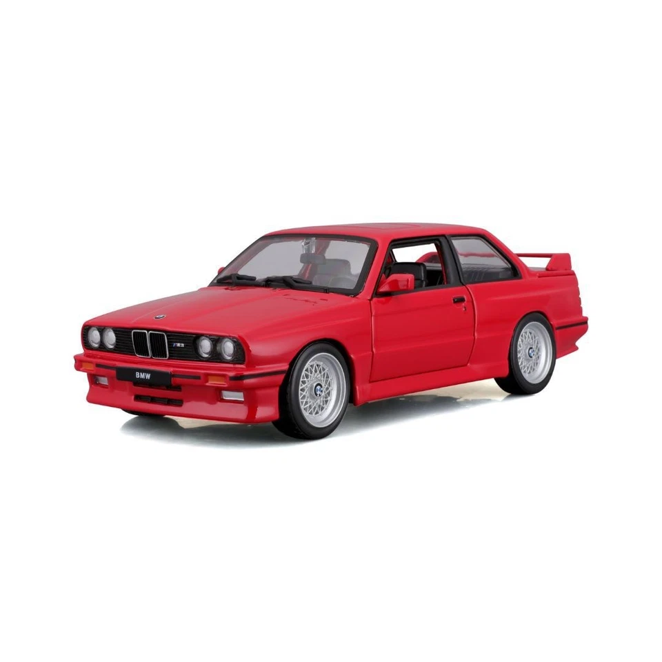 *18-21100 Bburago - BMW M3 e30 (1988), rossa - Scala 1:24 - Immagine 1 di 4