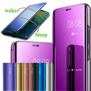 For HONOR 70 90 Lite 200 400 Pro Mirror View Flip Smart Leather Case Cover Stand - Picture 1 of 21