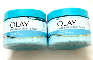 (2) Olay Body Indulgent Mineral Exfoliating Scrub Coconut & Guava Scent 11oz Ea. - Picture 1 of 5