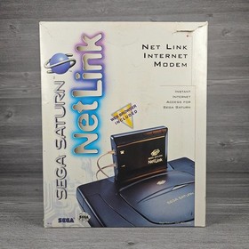 Sega Saturn Netlink Internet Modem CIB Complete Box, Disc,  Manuals and Cables