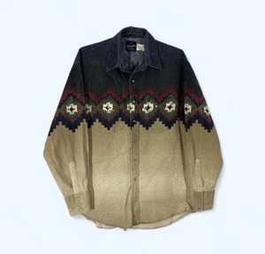 Wrangler Western Shirt  Aztec Pearl Snap  Southwestern Colorful Nice MENS XL - Picture 1 of 5