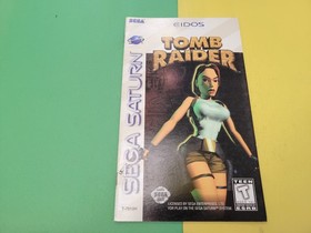 Tomb Raider (Sega Saturn, 1996) Lara Croft EIDOS Manual Only 