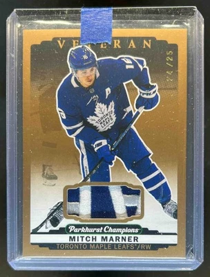 Parche de recuerdos Parkhurst Mitch Marner 2022 #24/25 hojas de arce Foto 1 de 2