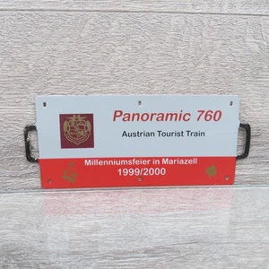 Zuglaufschild Panoramic 760 Austrian Tourist Train - 14x6,5cm - #BC12948 - Picture 1 of 3