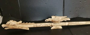 Handgeschnitzte Knochenblaspistole - Bild 1 von 22