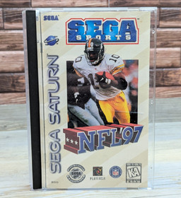 NFL '97 (Sega Saturn 1996 Sega Sports 81111) Complete CIB Case Manual Disk