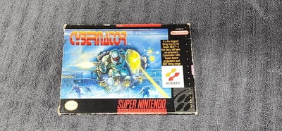 Cybernator (Super Nintendo, 1992) CIB - Tested w/ Manual, Tray & Protector - Image 1 of 4