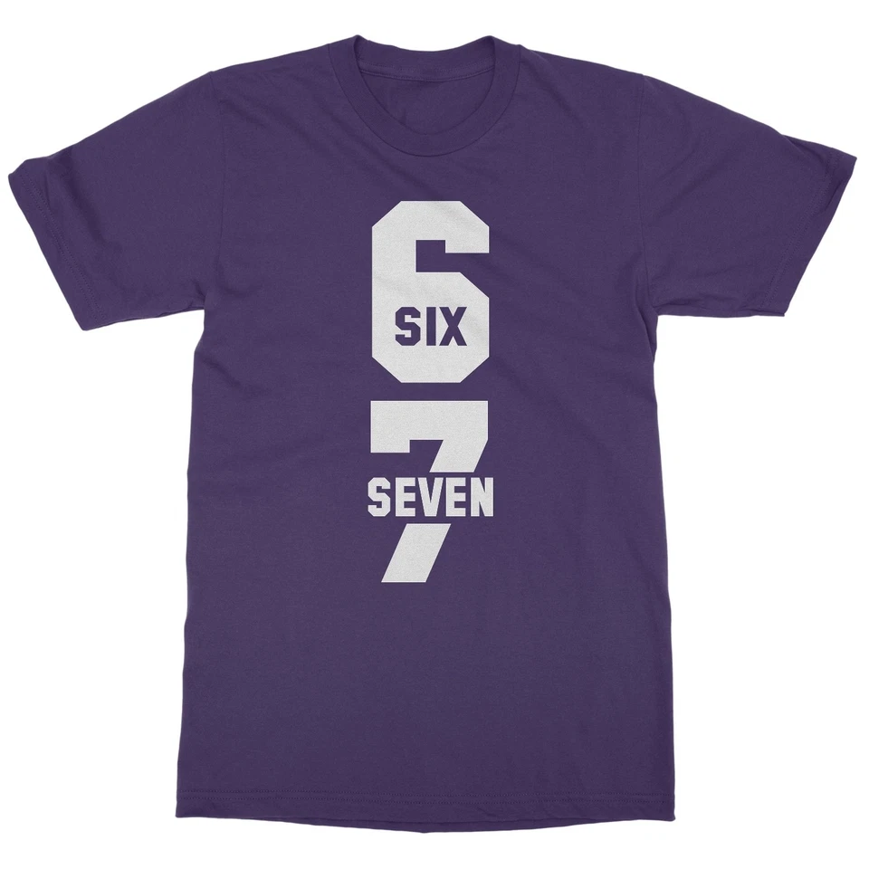 Camiseta unisex Six Seven 6 7 Meme - Divertida 67 Gen Alpha Slang Foto 1 de 1