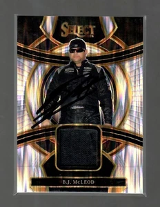 BJ McLeod Signed 2024 Select Flash Prizm Firesuit Relic IP Auto - Picture 1 of 2