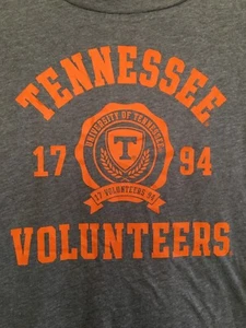 Victoria's Secret PINK Collegiate TENNESSEE VOLUNTEERS Shirt Tee Top Gray S NEW - Picture 1 of 5