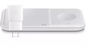SAMSUNG Fast Duo Pad Wireless Charger Qi Charging Mat White - Picture 1 of 4