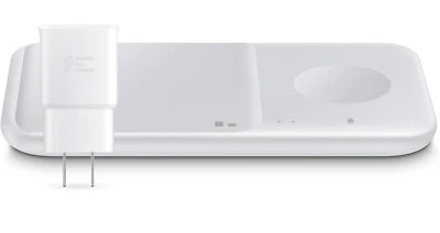 SAMSUNG Fast Duo Pad Wireless Charger Qi Charging Mat White - Image 1 of 4