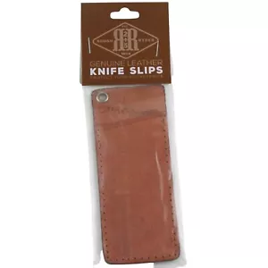 Cuchillo de Bolsillo Grande Rough Ryder Bolsa Deslizante Estuche Soporte Cuero Marrón 4.5" Cerrado - Imagen 1 de 2