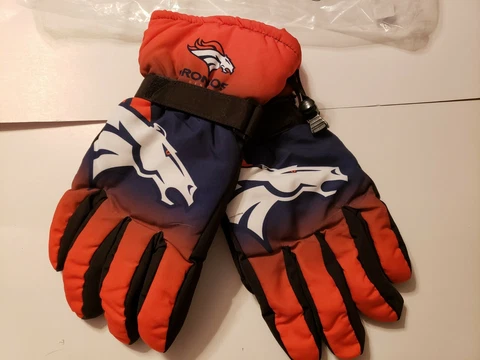 Denver Broncos Ski Snow Gloves Forever Collectible Men’s Small Medium NWT Q5 Cover