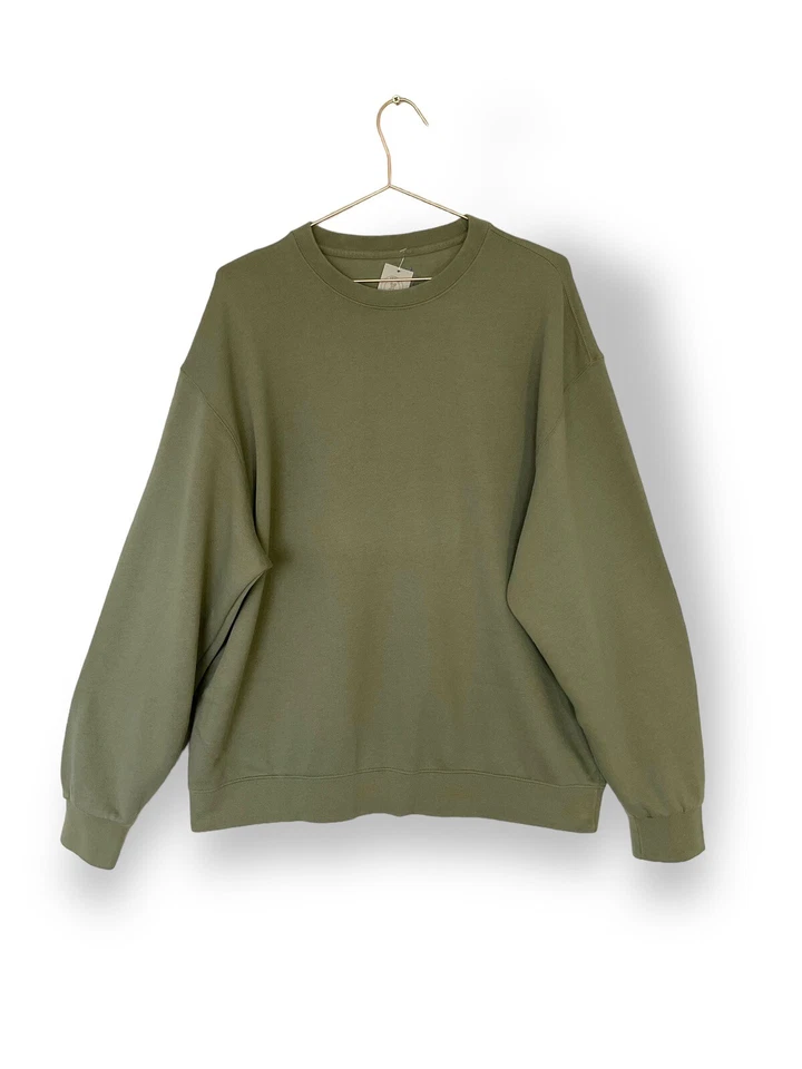 Urban outfitters Army Green Sweatshirt Size S to M Renewal Reworked relaxed - Image 1 of 4
