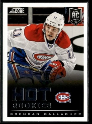 2013-14 Score Hot Rookie Brendan Gallagher #624 H12R1C - Image 1 of 2