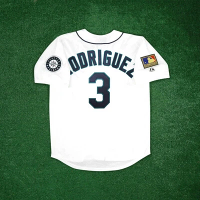 Alex Rodriguez 1994 Seattle Mariners Men's Home White Jersey w/ MLB 125th Patch - Image 1 of 4