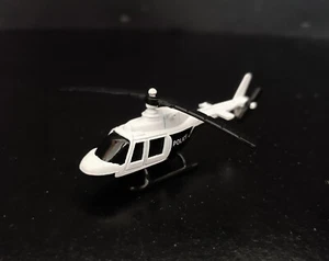 MAISTO SPEED WHEELS SERIES XIV POLICE HELICOPTER CHOPPER DIE CAST WHITE & BLACK - Picture 1 of 10