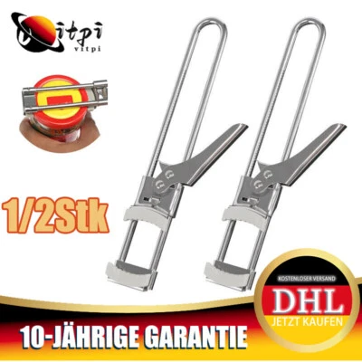 Deckelöffner Edelstahl Schraubdeckelöffner Einstellbarer Glasdeckelöffner DE - Bild 1 von 4