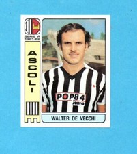 CALCIATORI PANINI 1981/82-Figurina n.8- DE VECCHI -ASCOLI-Recuperata