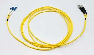 Duplex ST/UPC - LC/UPC Fiber Optic Cable 3 MTR - Picture 1 of 11