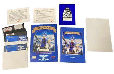 The Pawn by Magnetic Scrolls (Commodore 64, RAINBIRD, 1986) Complete w/ Poster! - Image 1 of 4