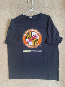 Herren Baltimore Orioles MLB Baseball & Chevrolet Logo schwarz Baumwolle T-Shirt XL - Bild 1 von 11