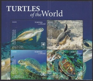 Rarotonga (2020) Turtles of the World, Part II, Large Stamp - BK/4, Top - Picture 1 of 1