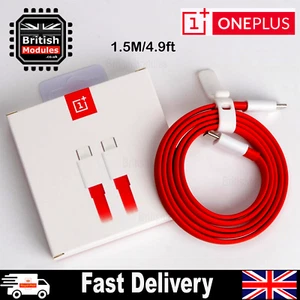 1.5M OnePlus SUPERVOOC Charge Type-C to Type-C Cable 10 9 9Pro 8 8T 7T Nord N100 - Picture 1 of 10